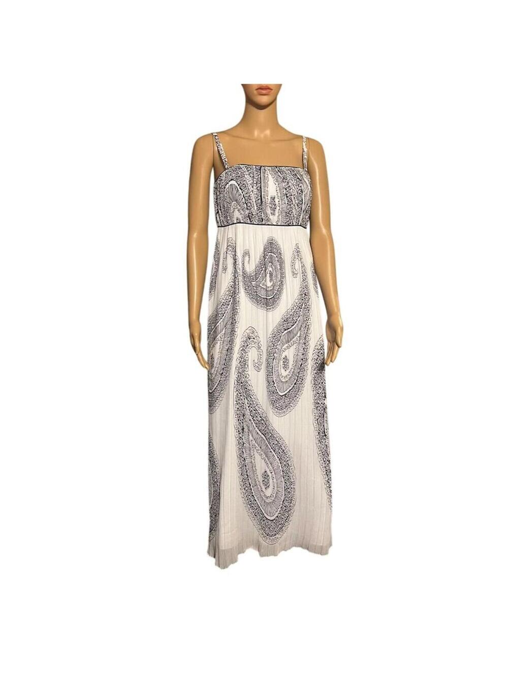 White House Black Market Women's Paisley Maxi Dress 2 boho